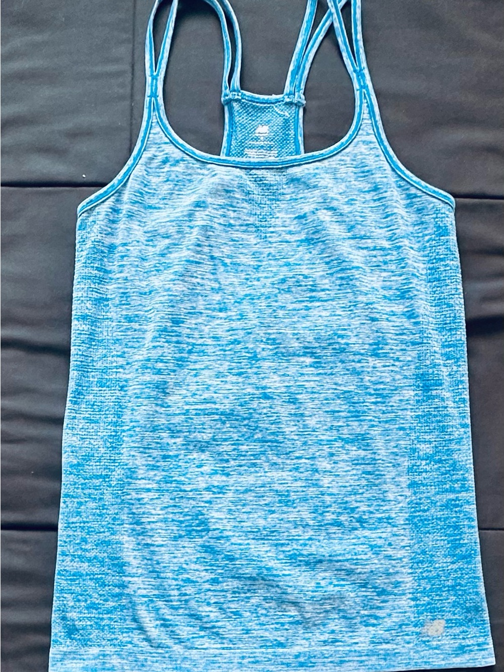 New Balance Light Blue Space-Dyed Racerback Tank